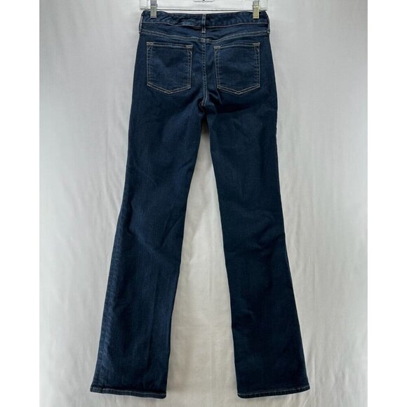 Eddie Bauer Jeans Women Size 0 Truly Straight Bootcut Low Rise Denim Blue - Picture 2 of 12